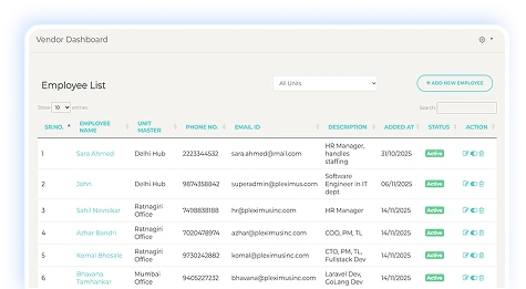 employee-master screen-shot